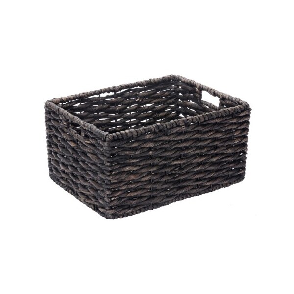 Hastings Home Set of 2 Hastings Home Rectangle Handmade Wicker Baskets made of Water Hyacinth, Seagrass Bins 705881BJY - main